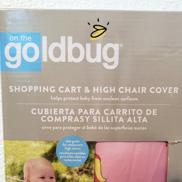On the go by Goldbug Shopping Cart & High Chair Cover - Horses Butterflies NWT - Picture 3 of 7